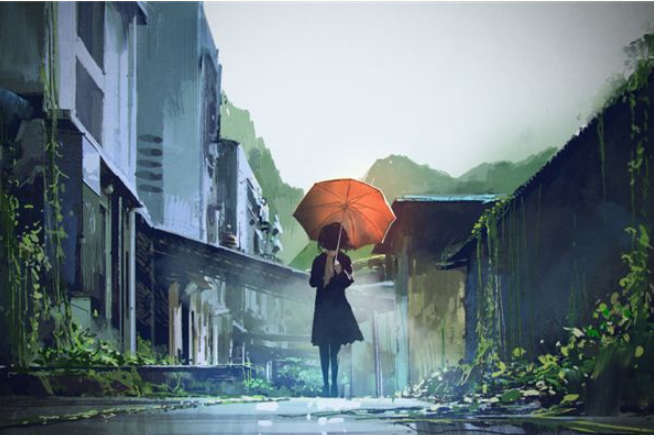 梦见撑着伞在雨中步行是什么意思？周公解梦原版破解大全
